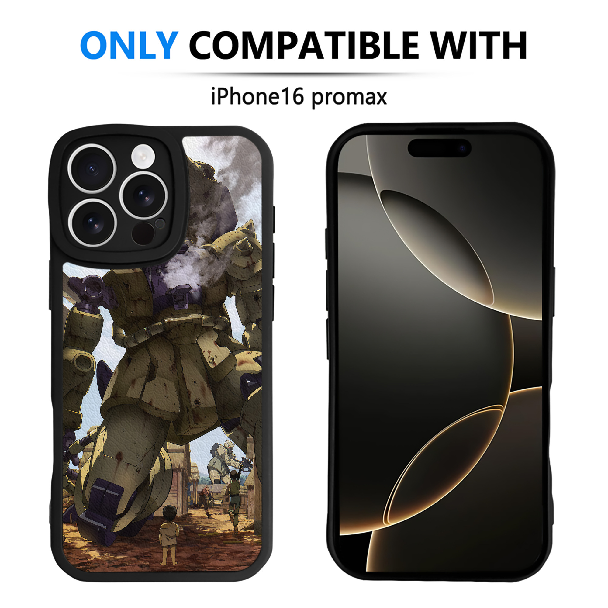 （画像用） 機動戦士ガンダム Mobile Suit Gundam 【iPhone 16シリーズ対応】シリコンスマホケース（レザー調） 材質：シリコン